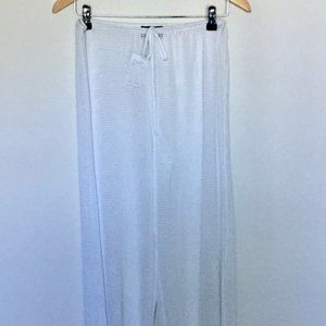 NWT Jordan Taylor white mesh swimsuit coverup pants in Size L